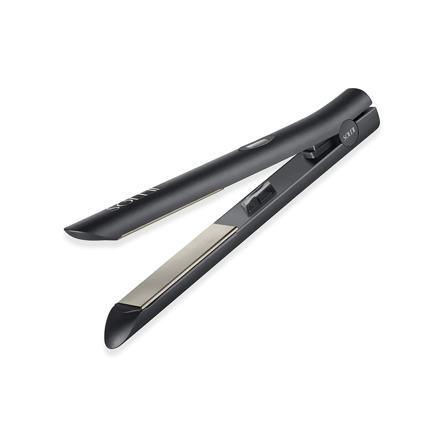 MEGA CLOSEOUT DEAL - SOLEIL Flat Iron Titanium Styler With Lifetime Warranty - Black