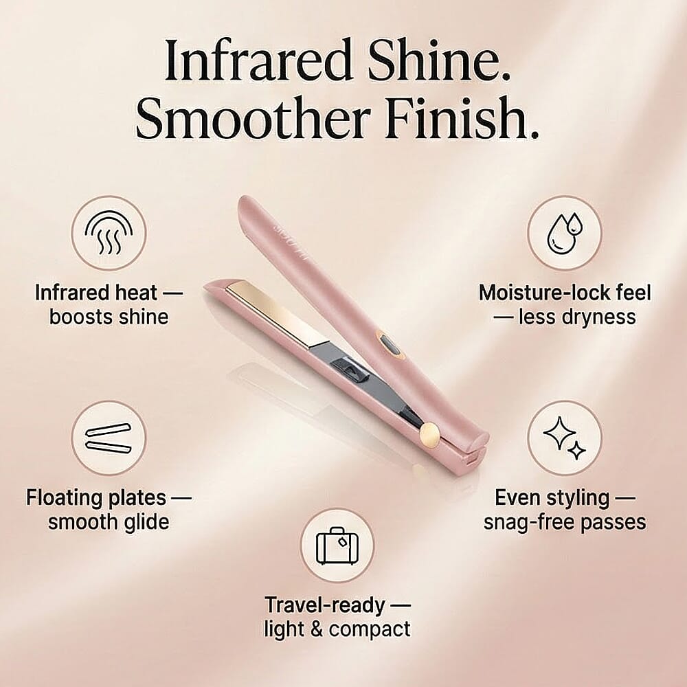 SOLEIL Infrared Plus- Flat Iron - Rose Gold