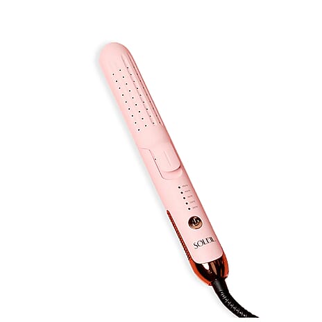 SOLEIL Air Glider Curls & Straightens - Baby Pinkwith Lifetime Warranty