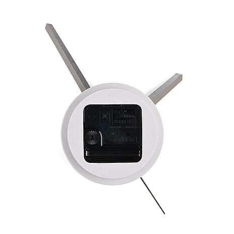 Clock (Size - One Size) - Silver & Yellow