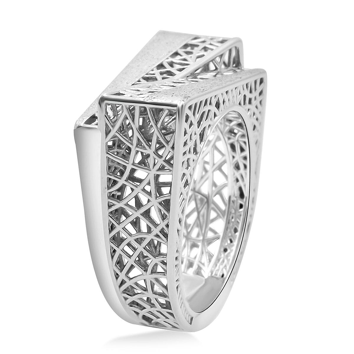 Treasure Of Siam - Rhodium Overlay Sterling Silver Ring