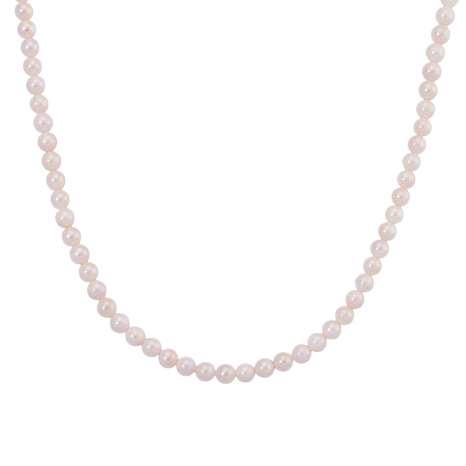 Japanese Akoya Pearl Necklace (Size 20 - 2 Ext) in Yellow Gold Plated Sterling Silver 119.50 Ct.