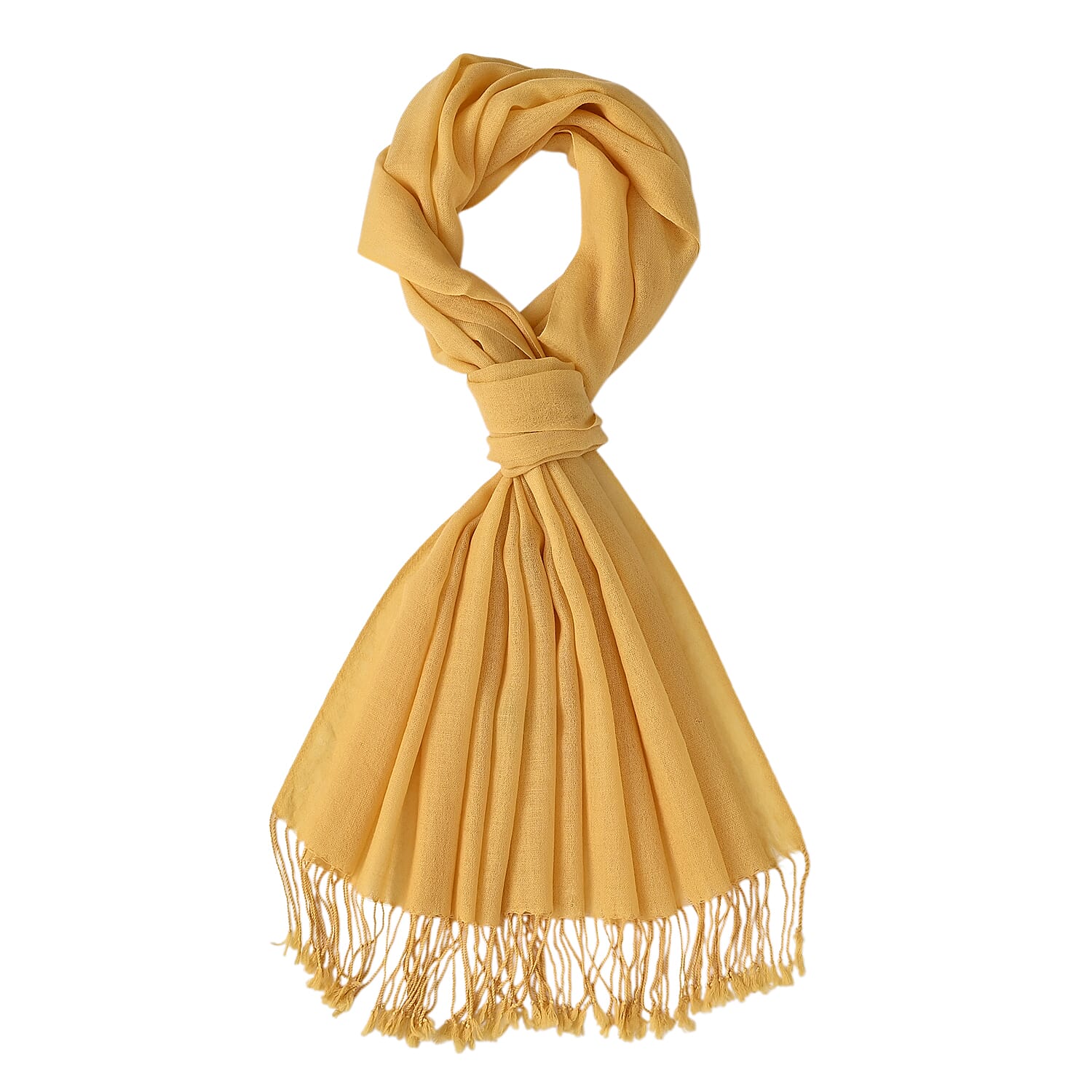 La Marey Merino Wool Scarf (170 x 65 cm) - Yellow
