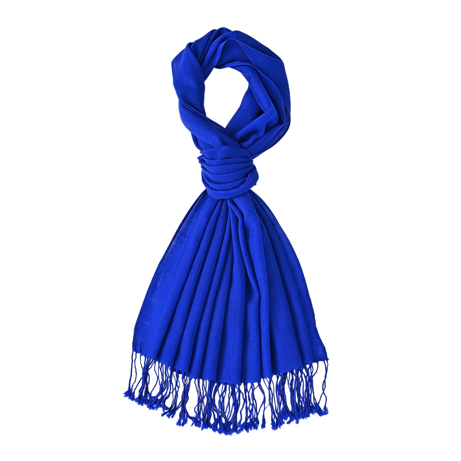 La Marey Merino Wool Scarf (170 x 65 cm) - Blue