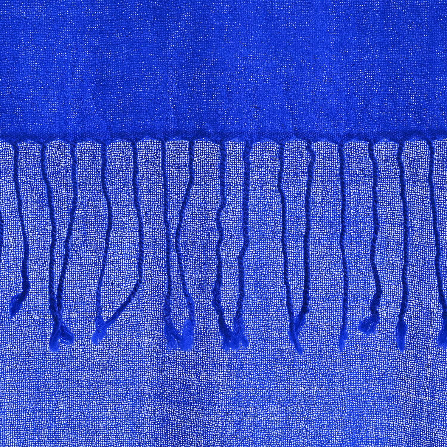 La Marey Merino Wool Scarf (170 x 65 cm) - Blue