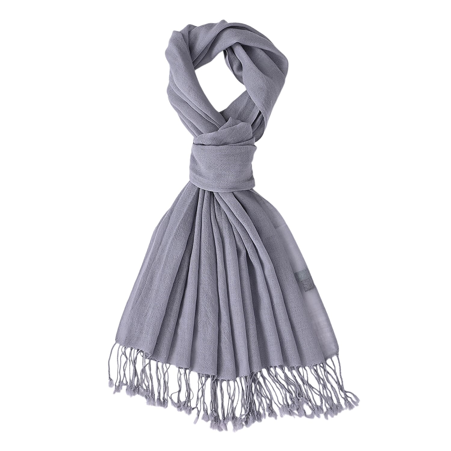 La Marey Merino Wool Scarf (170 x 65 cm) - Grey