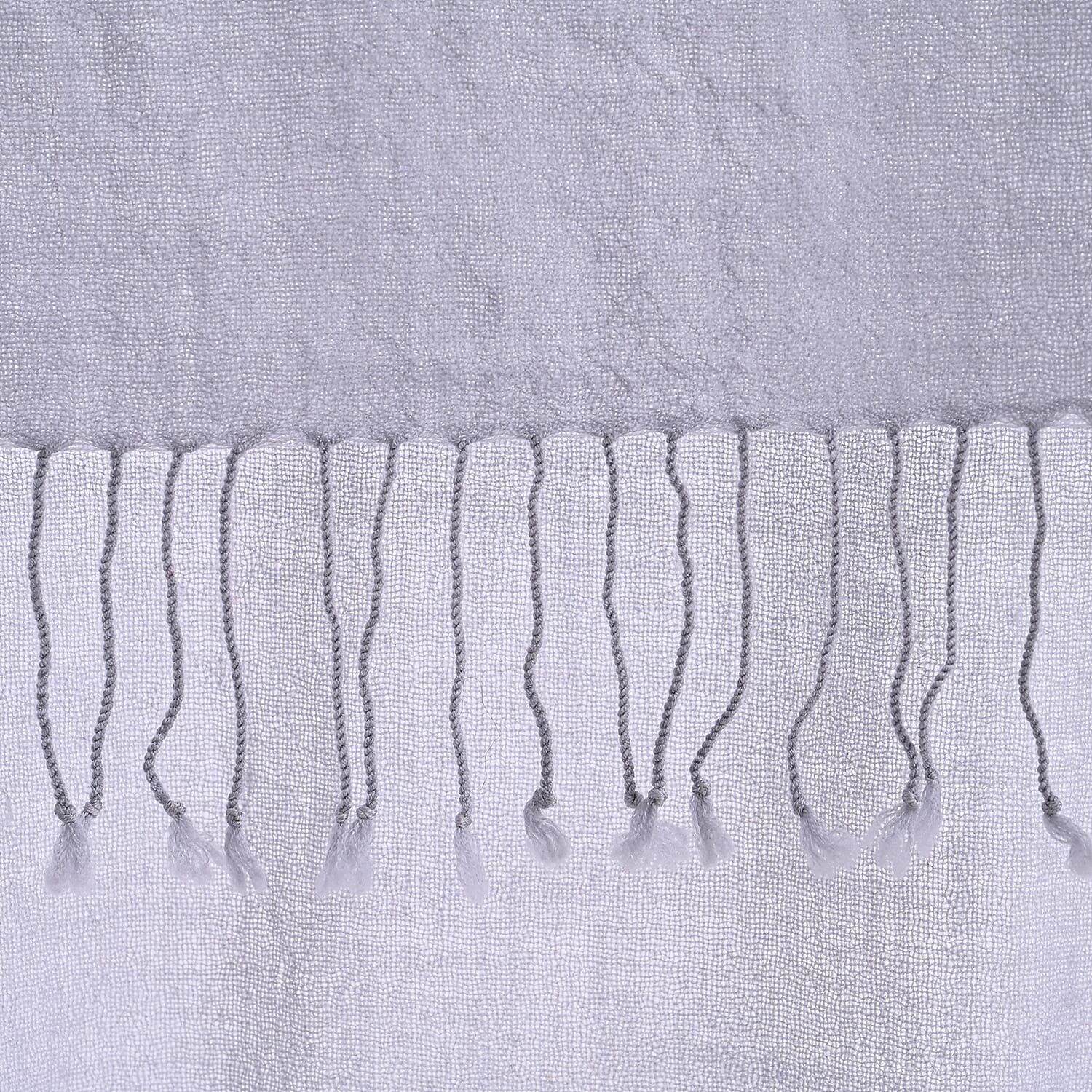 La Marey Merino Wool Scarf (170 x 65 cm) - Grey