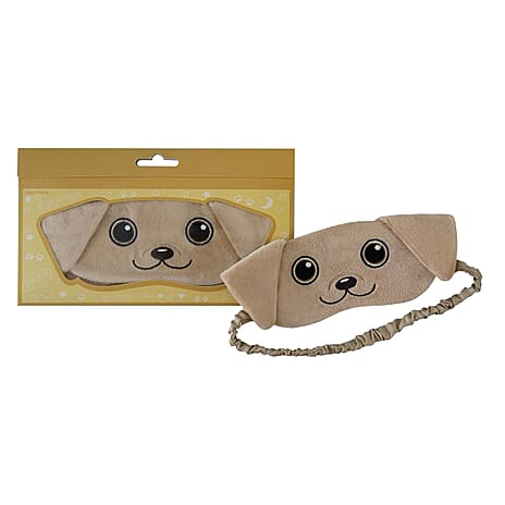Set of 4 Animal Eye Masks - Golden Labrador, Kitty, Cat & Pink Bunny