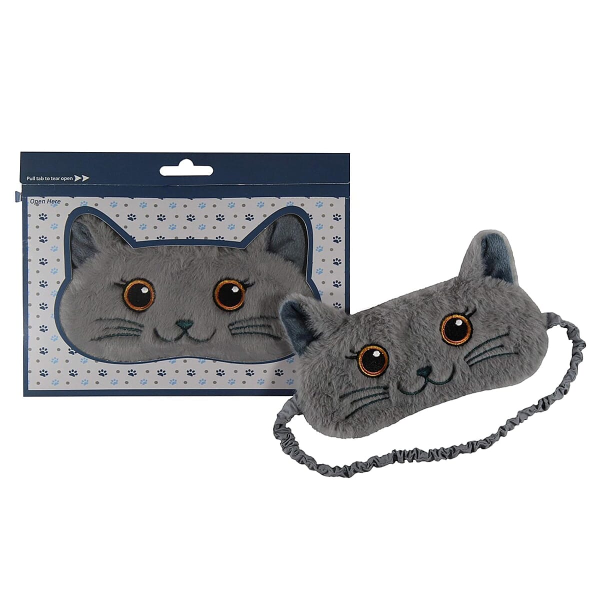 Set of 4 Animal Eye Masks - Golden Labrador, Kitty, Cat & Pink Bunny