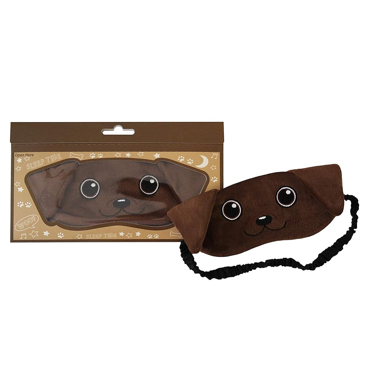 Set of 4 Animal Eye Masks - Brown Labrador, Ragdoll Cat, Snowdrop Bunny & Lavender Bunny