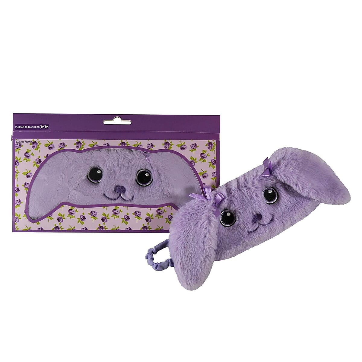 Set of 4 Animal Eye Masks - Brown Labrador, Ragdoll Cat, Snowdrop Bunny & Lavender Bunny