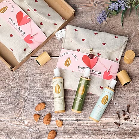 Sukha Wellness Pouch in Heart Design