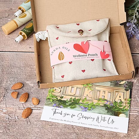 Sukha Wellness Pouch in Heart Design