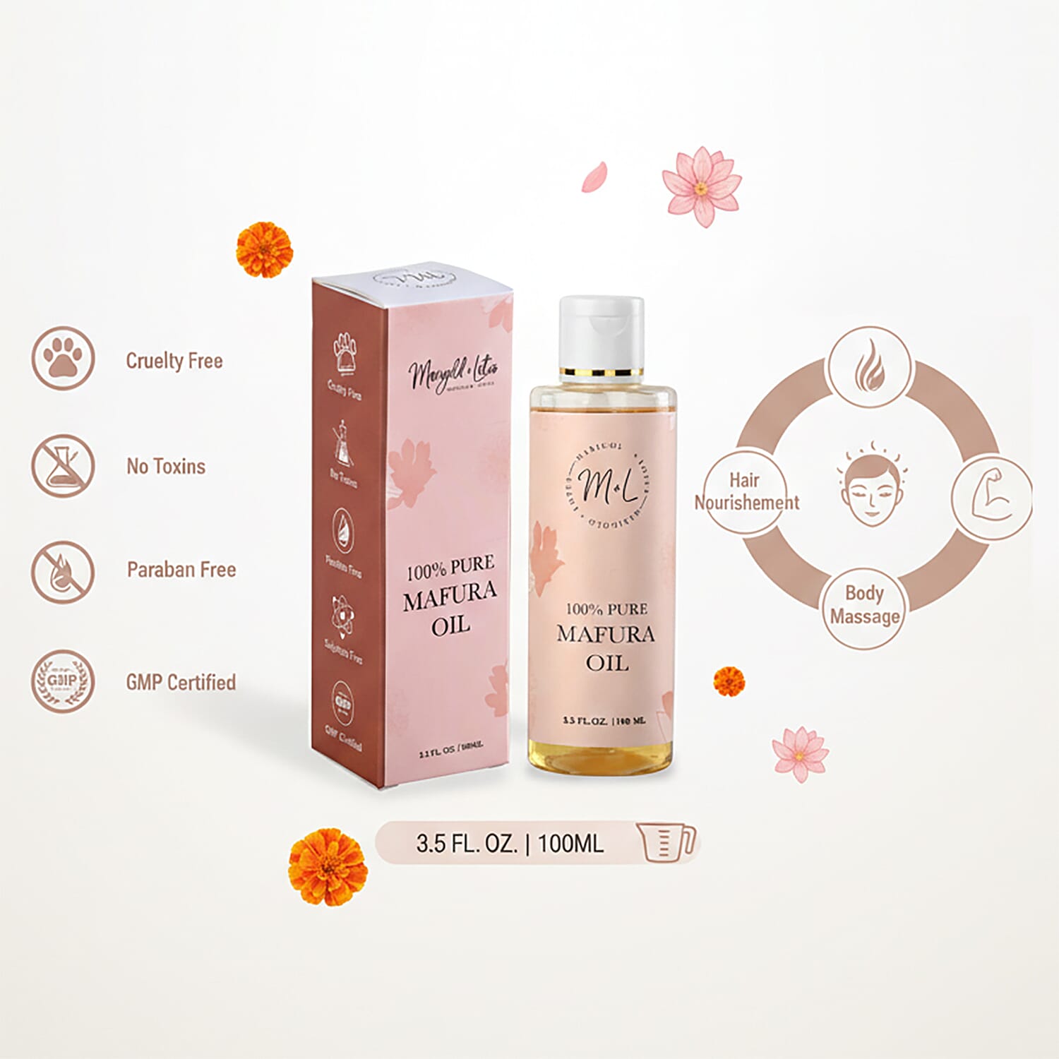 Marigold & Lotus - 100% Pure Mafura Oil - 100 ML