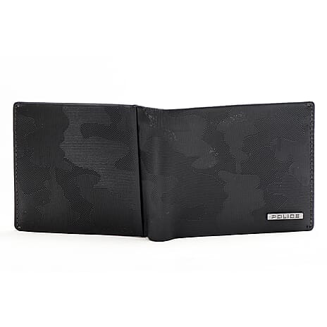 IW Special Leather Wallet - Black Camouflage
