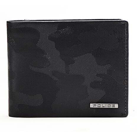 IW Special Leather Wallet - Black Camouflage