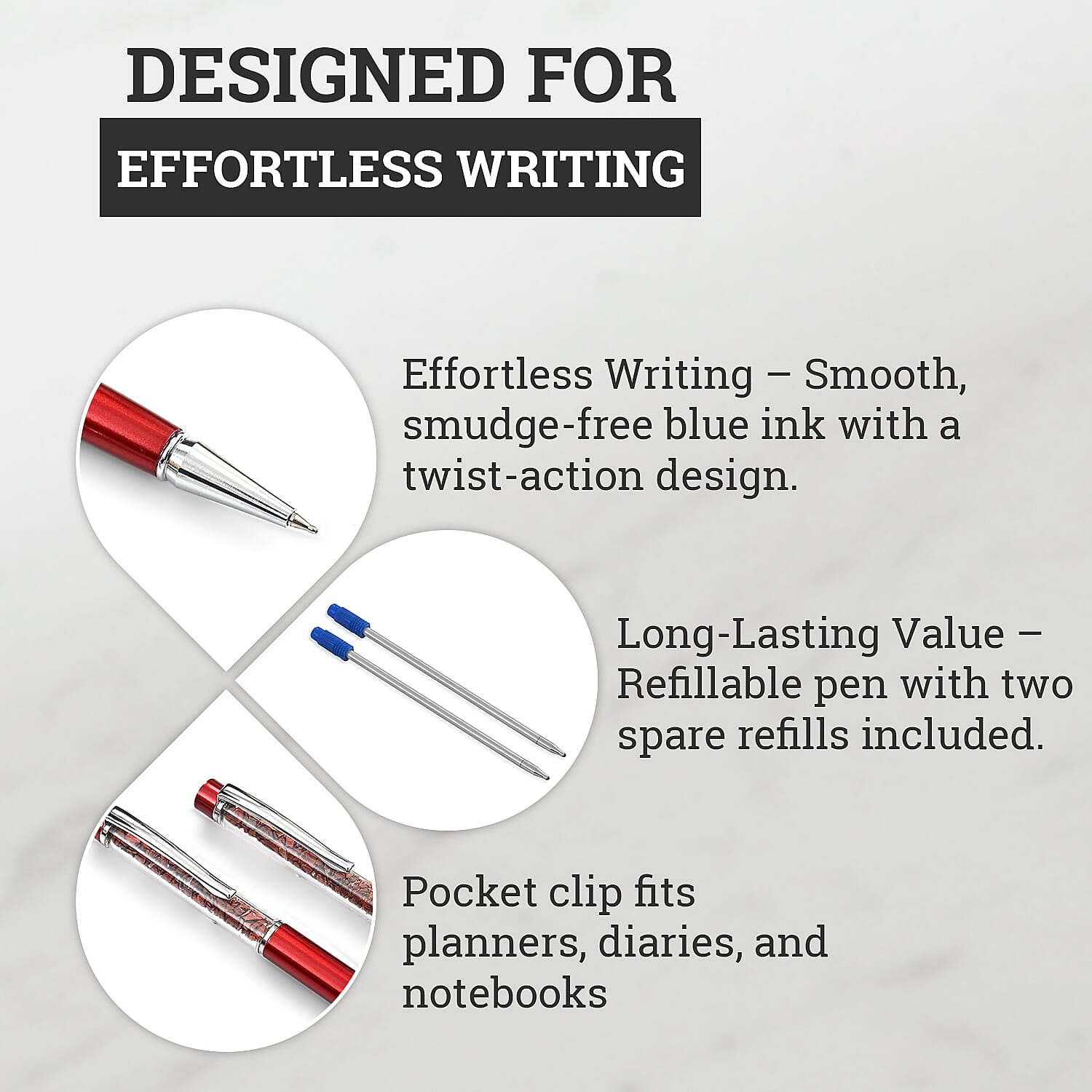 LIVMORE Pen and Pencil (Size - One Size) - Red