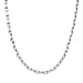 Designer Inspired Cable Link Necklace (Size - 20) in Silver Colour Tone