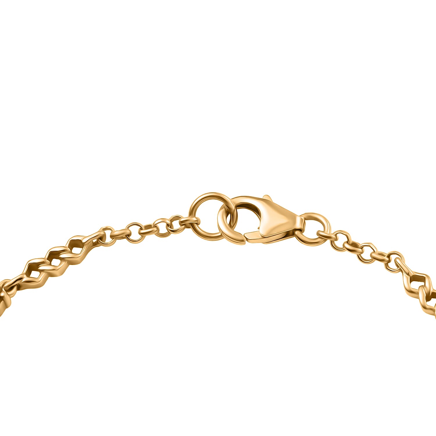 D'joy African Ruby Bracelet (Size - 7) with Lobster Clasp in Yellow Gold Plated Sterling Silver 2.36 Ct, Silver Wt. 5.10 Gms.