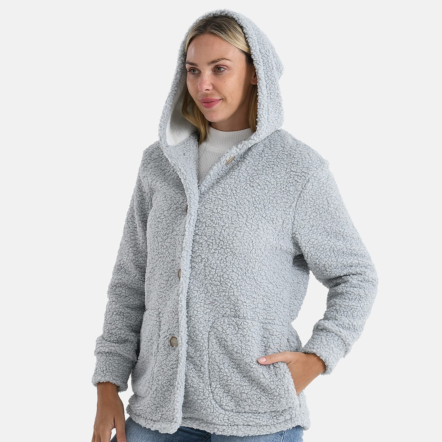 Maisi Ultra Warm - Cozy Boucle Coat With Hood