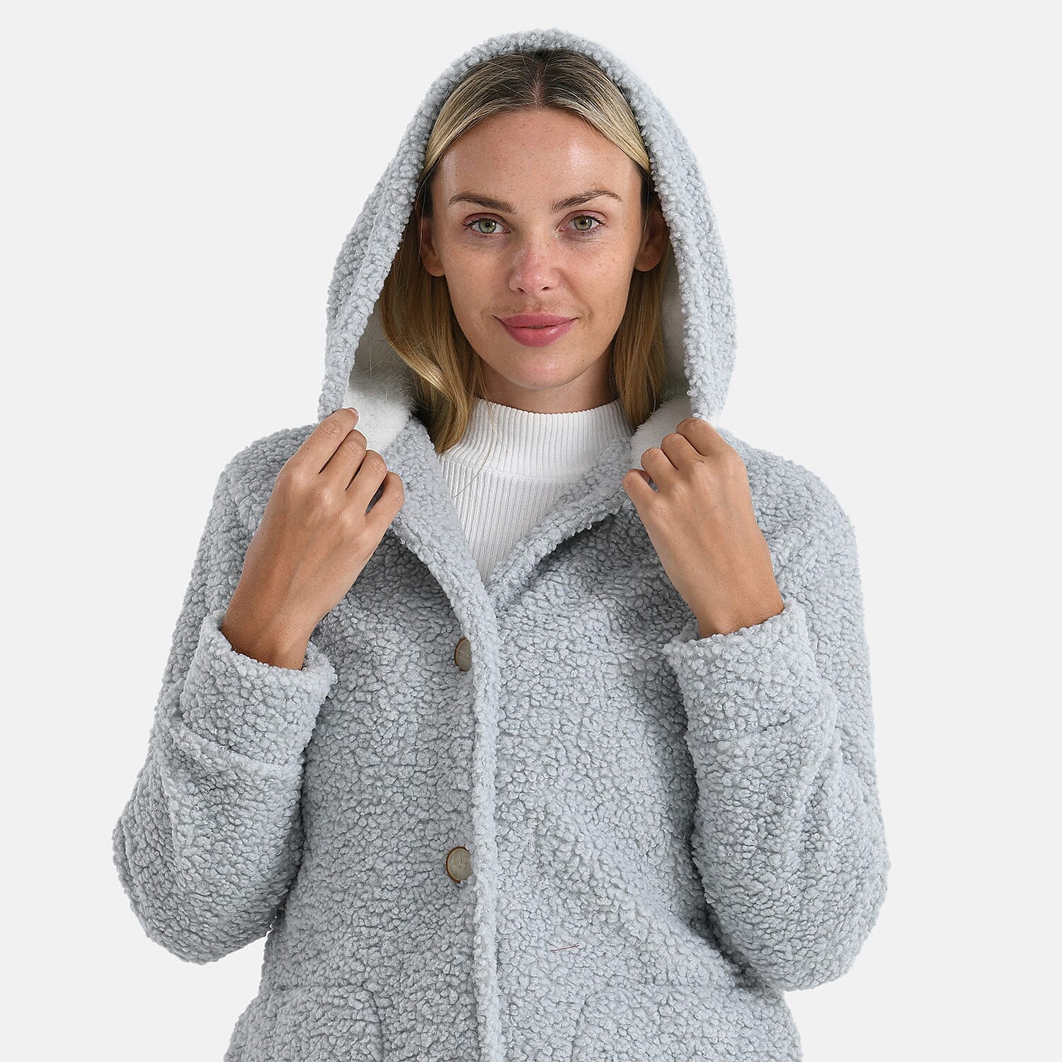 Maisi Ultra Warm - Cozy Boucle Coat With Hood