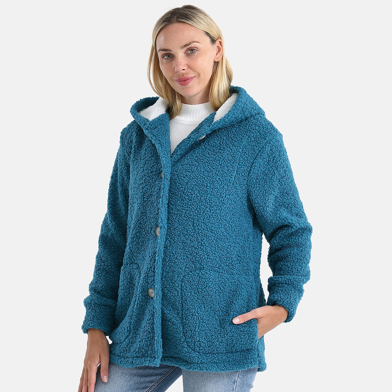 Maisi Ultra Warm - Cozy Boucle Coat With Hood