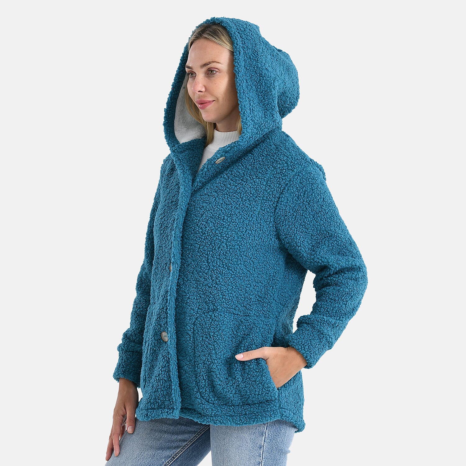 Maisi Ultra Warm - Cozy Boucle Coat With Hood