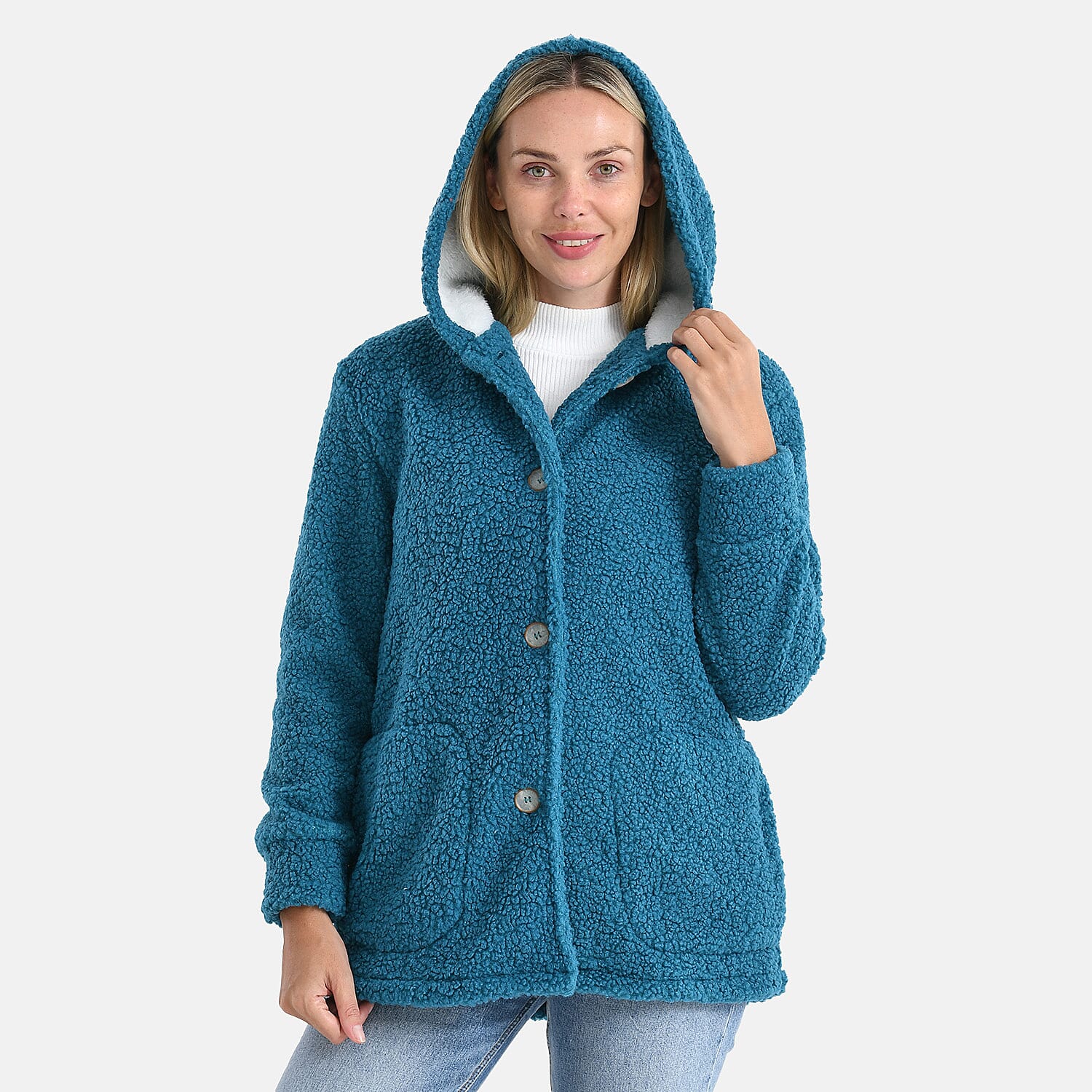 Maisi Ultra Warm - Cozy Boucle Coat With Hood