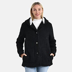 Maisi Ultra Warm - Cozy Boucle Coat With Hood
