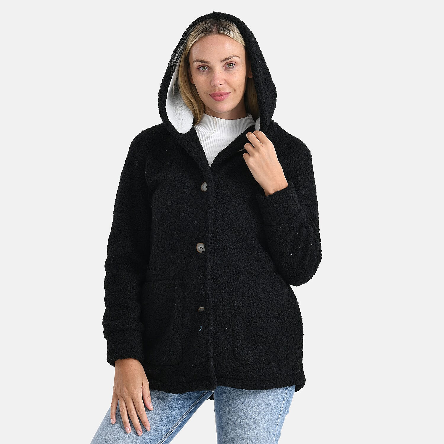 Maisi Ultra Warm - Cozy Boucle Coat With Hood