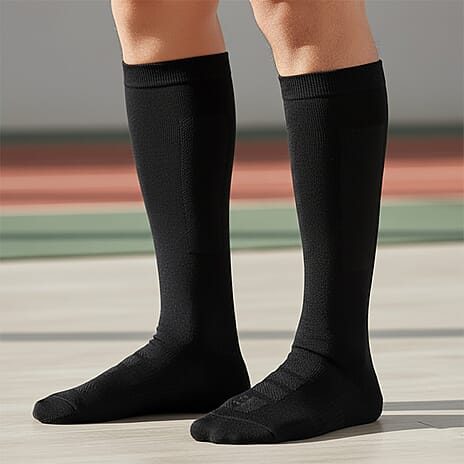 Bliss - Beyond Set of 4 - Tommle Copper FIR Compression Socks (Size L) - Black