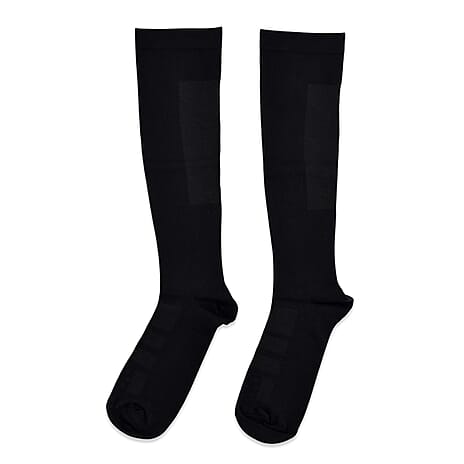 Bliss - Beyond Set of 4 - Tommle Copper FIR Compression Socks (Size L) - Black