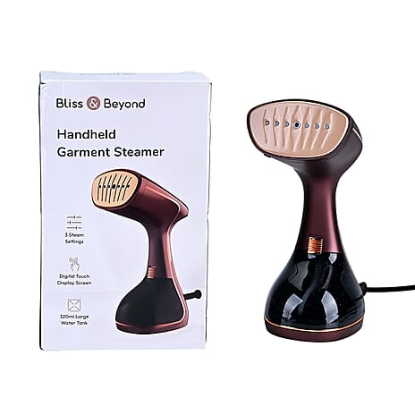 Bliss - Beyond Handheld Garment Steamer with 320ml Tank, Ceramic Plate - 3 Steam Levels (1780W) - Coffee