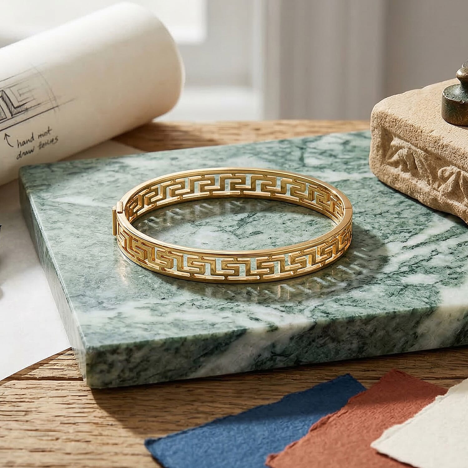 Fancy Bracelet (Size - 7.25) Pure White Stainless Steel