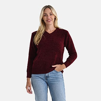 https://tjcuk.sirv.com/Products/82/4/8242417/Maisi-Chenille-Patterned-Jumper-Size-L-XL-Red_8242417.jpg?w=342&h=342