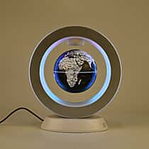 LIVMORE Magnetic Levitation Floating Earth Globe with Bluetooth Speaker - Black & White 24.5x22x10cm