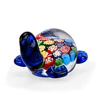 LIVMORE Turtle Glass Ornaments (11 x 7 x 5 cm) - Multicolour
