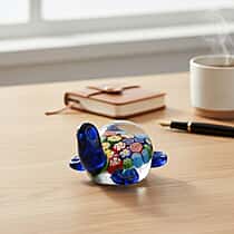 LIVMORE Turtle Glass Ornaments (11 x 7 x 5 cm) - Multicolour