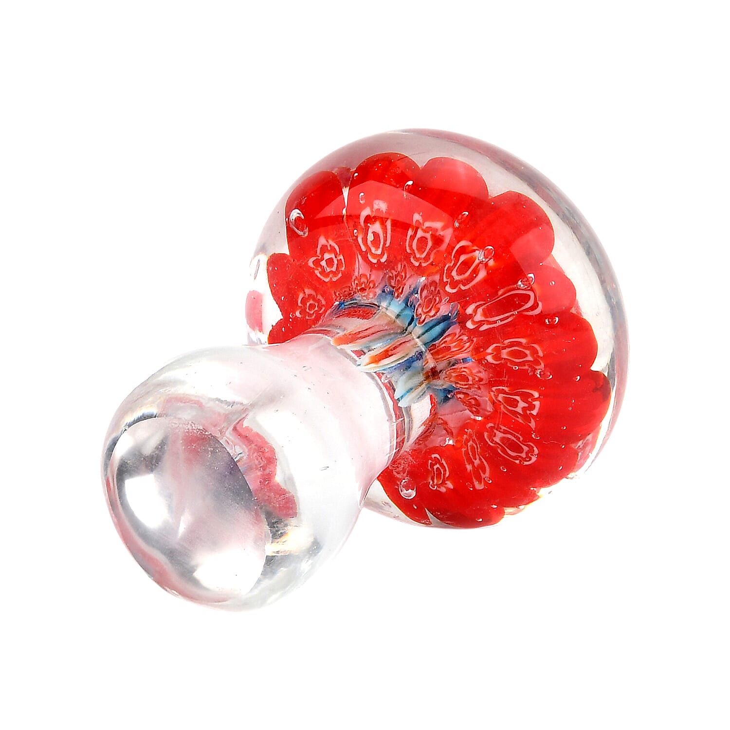 LIVMORE Mushroom Glass Ornaments (9 x 6 x 6 cm) - Multicolour