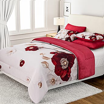 https://tjcuk.sirv.com/Products/82/4/8243257/LIVMORE-Flower-Comforter-and-Duvet-Size-225x1-cm-Metallic-Pink-Purple_8243257_2.jpg?w=342&h=342