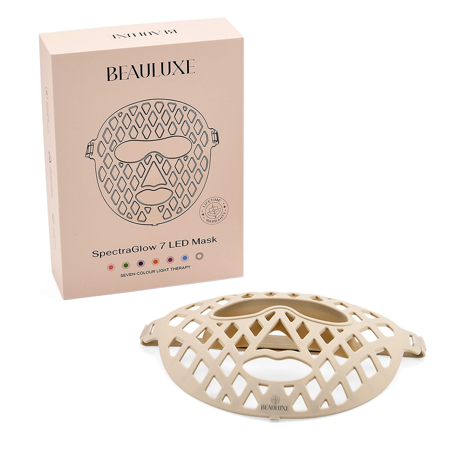 Beauluxe-Rose-Gold-Hollow-Silicone-LED-Facial-Mask-7-Color-Therapy-Nea