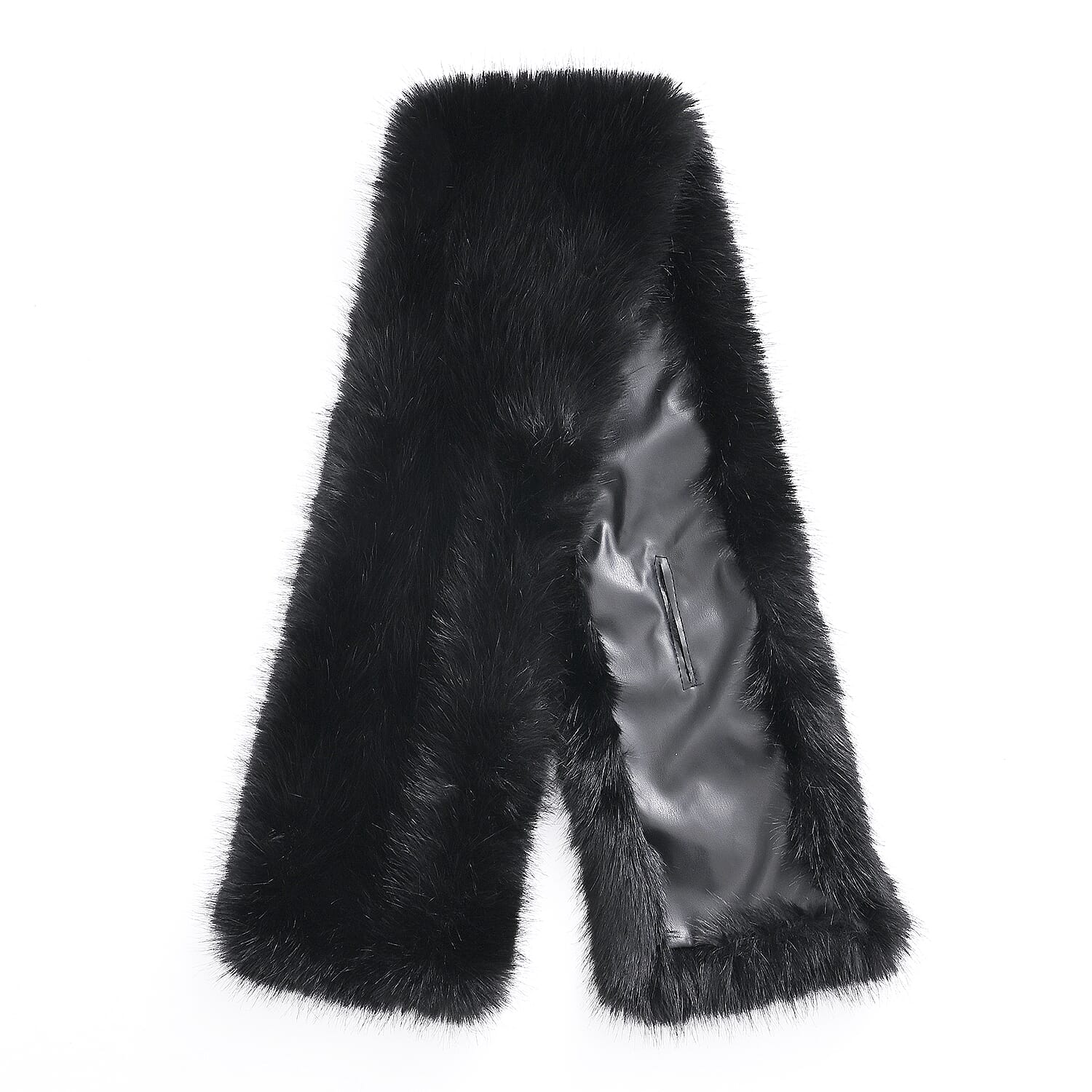 Styled By Faux fur Scarf (One Size) - Black