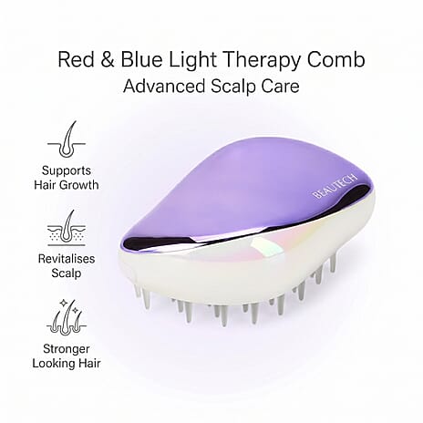 Beautech Red & Blue Light Therapy Hair Comb for Hair Growth & Scalp Care