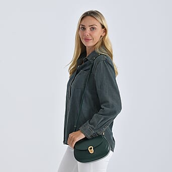https://tjcuk.sirv.com/Products/82/4/8243640/Grand-Pelle-Genuine-Leather-Saddle-Crossbody-Bag-Dark-Green_8243640_2.jpg?w=342&h=342
