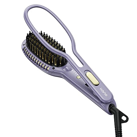 BEAUTY CLOSEOUT OFFER - llano Hair Straightener and Styling Brush (30 Million Ions) - Purple BEAUTY CLOSEOUT OFFER - llano Hair Straightener and Styling Brush (30 Million Ions) - Purple
