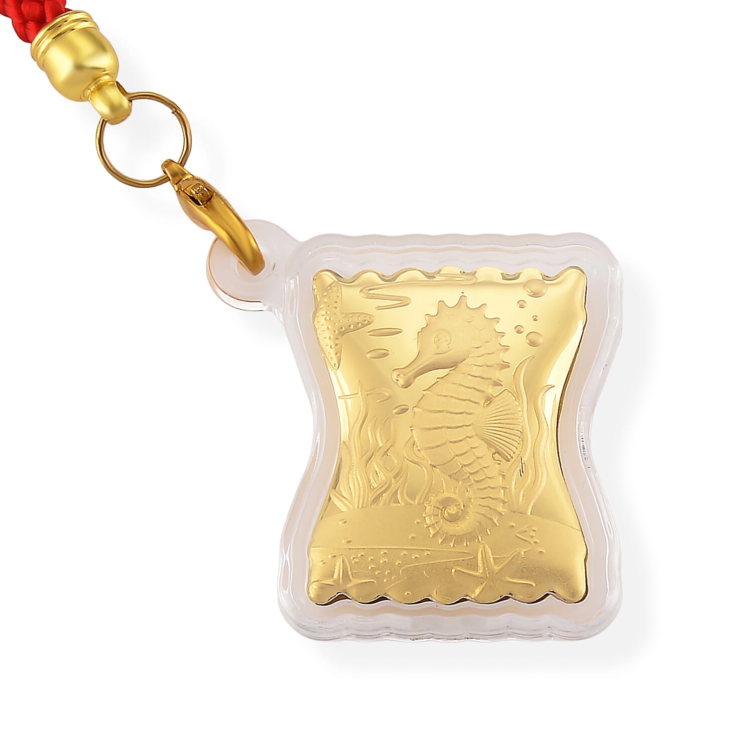 24K Yellow Gold (99.9% Purity) Gold Seahorse Collectible