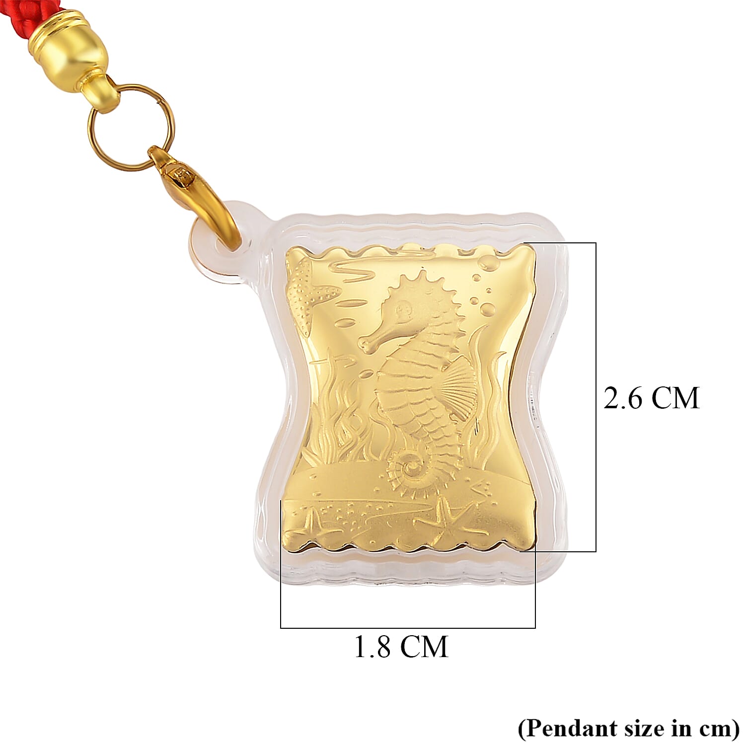 24K Yellow Gold (99.9% Purity) Gold Seahorse Collectible