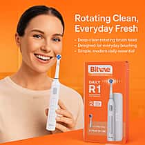 Bitvae- Electric Toothbrush with 60-Day Battery Life | 5 Modes, USB Charging & 8 Dupont Brush Heads (IPX7)
