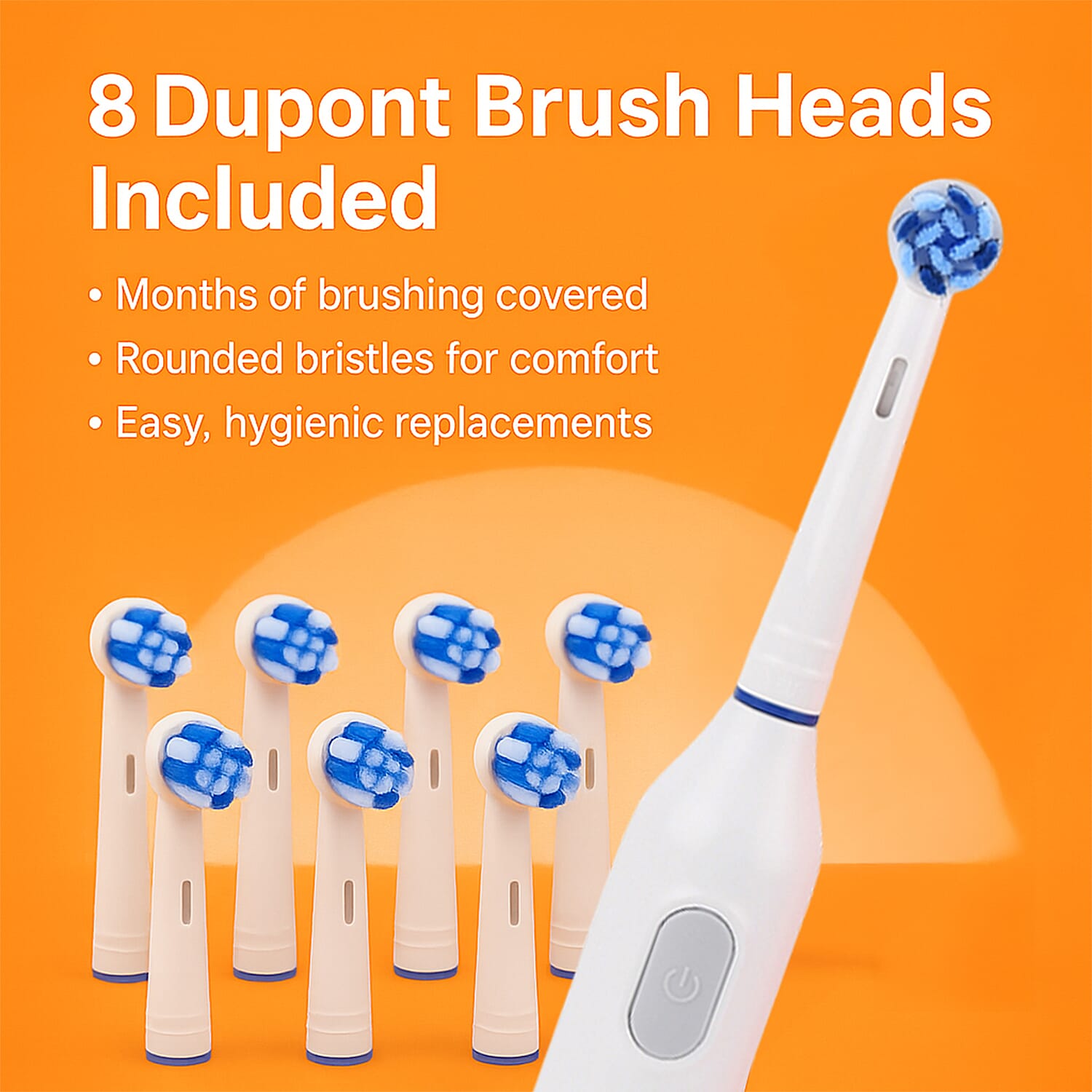 Bitvae- Electric Toothbrush with 60-Day Battery Life | 5 Modes, USB Charging & 8 Dupont Brush Heads (IPX7)