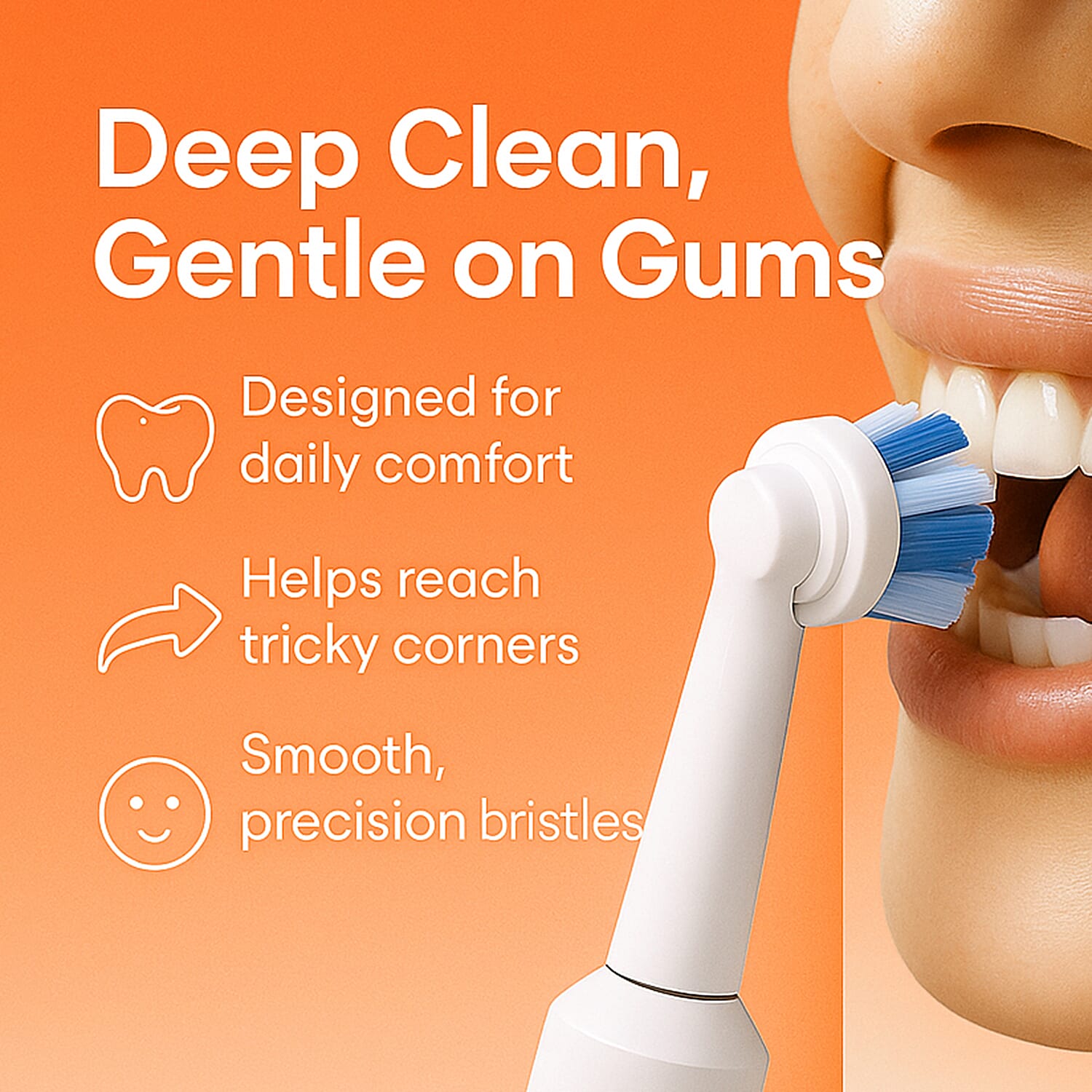 Bitvae- Electric Toothbrush with 60-Day Battery Life | 5 Modes, USB Charging & 8 Dupont Brush Heads (IPX7)